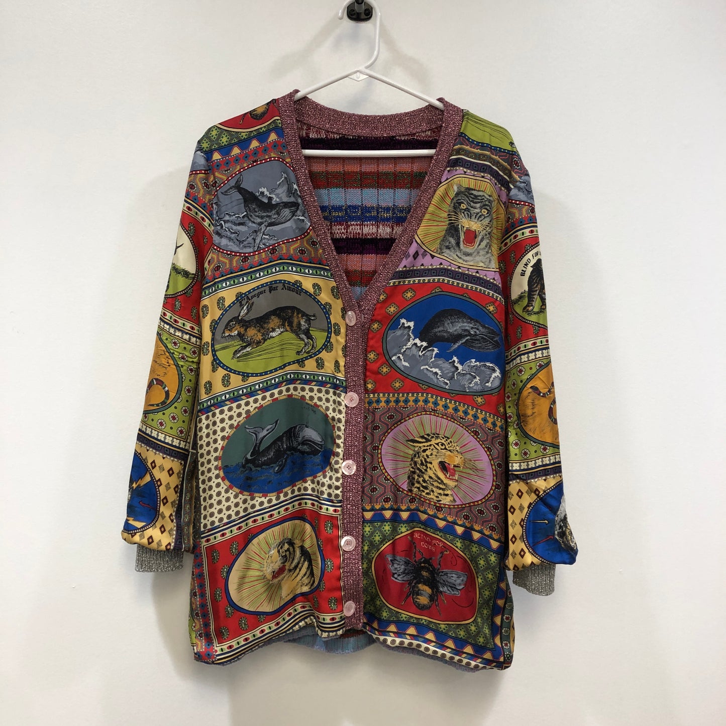 Gucci Multicolor Reversible Cardigan Size S