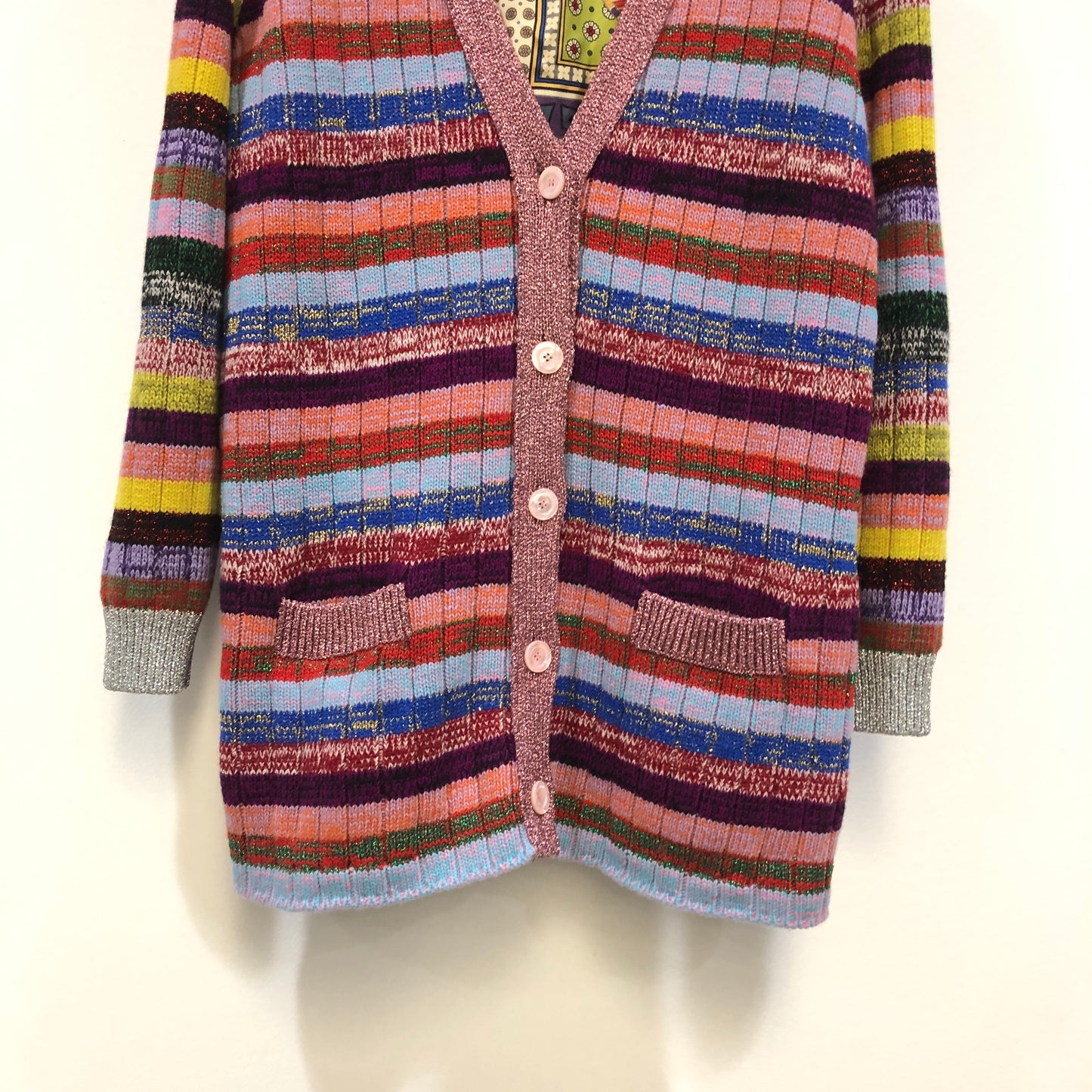 Gucci Multicolor Reversible Cardigan Size S