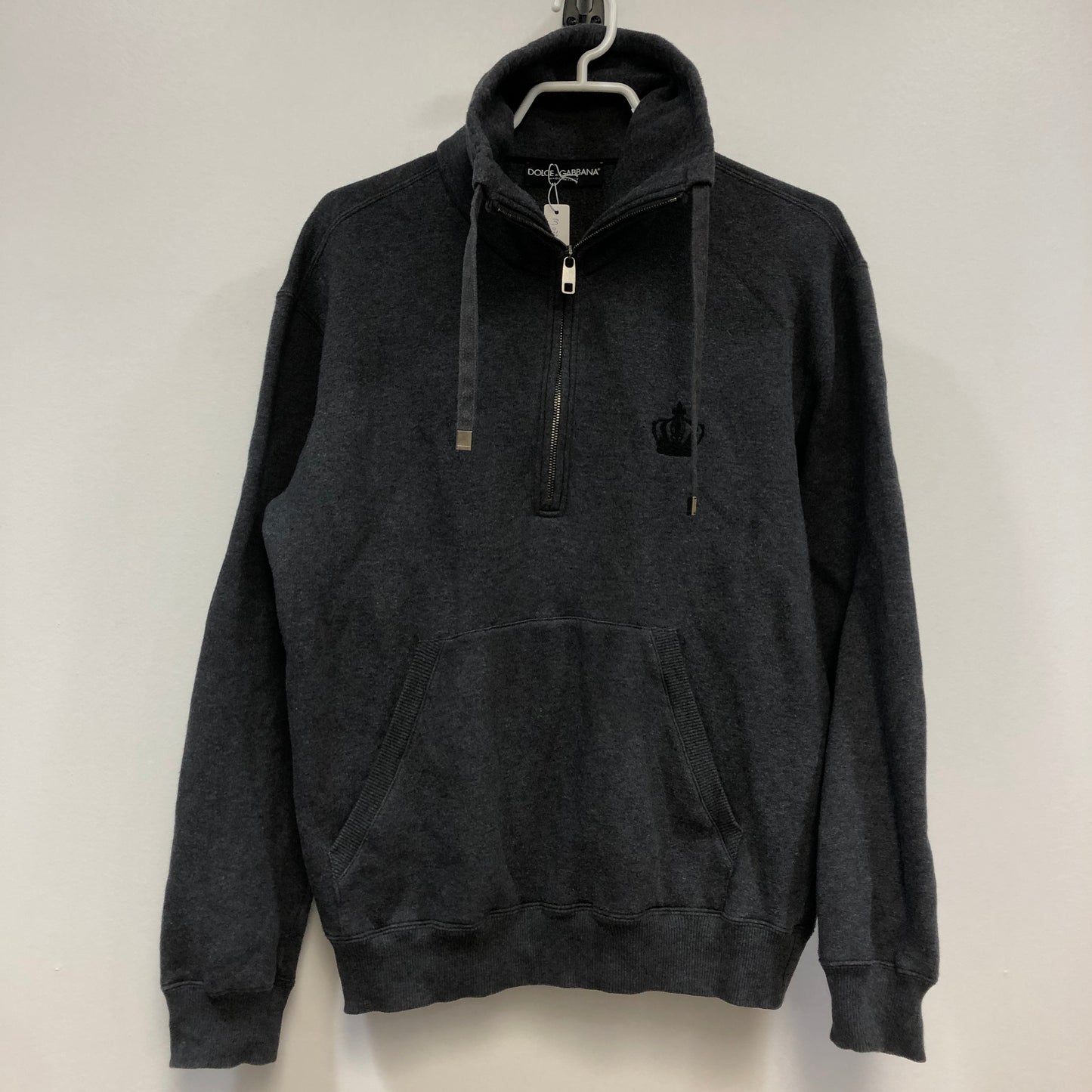 Dolce & Gabbana Grey Quarter Zip Sweatshirt Size 44