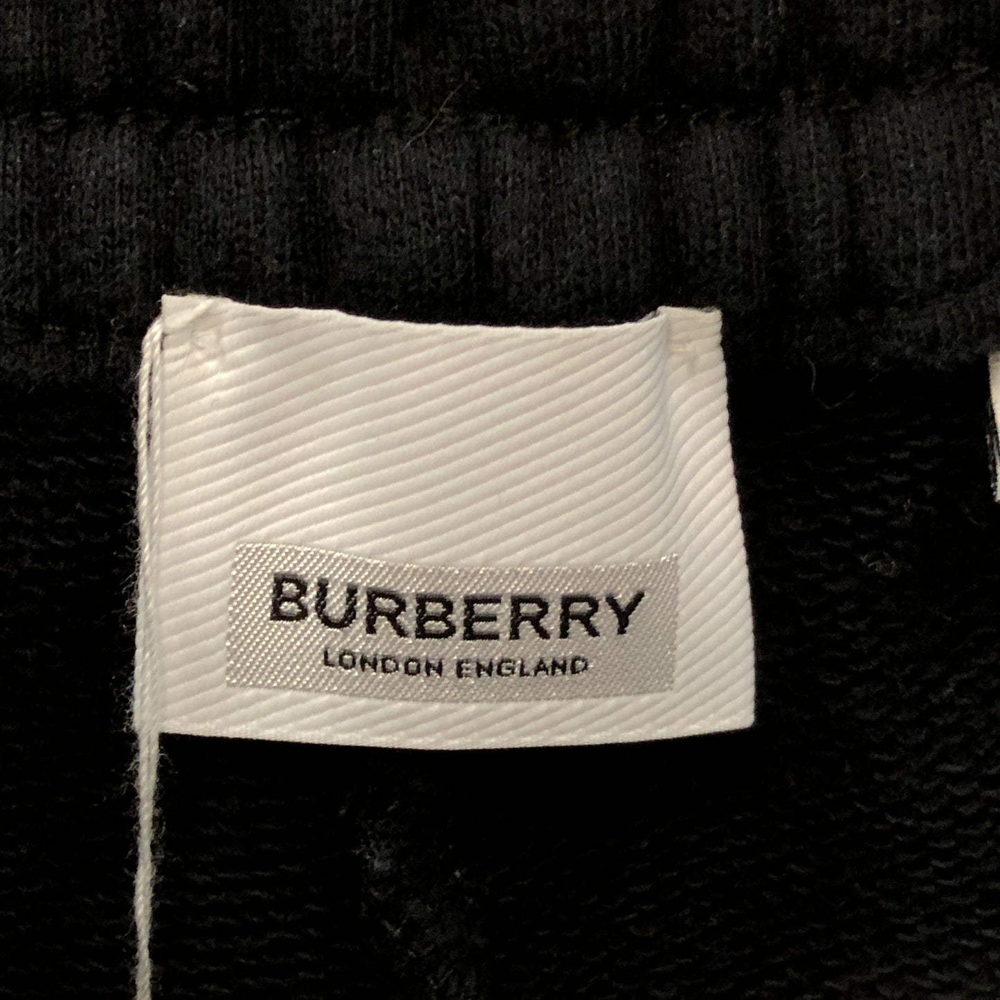 Burberry Vintage Check Side Stripe Black Cotton Jogger Pants Size XXS