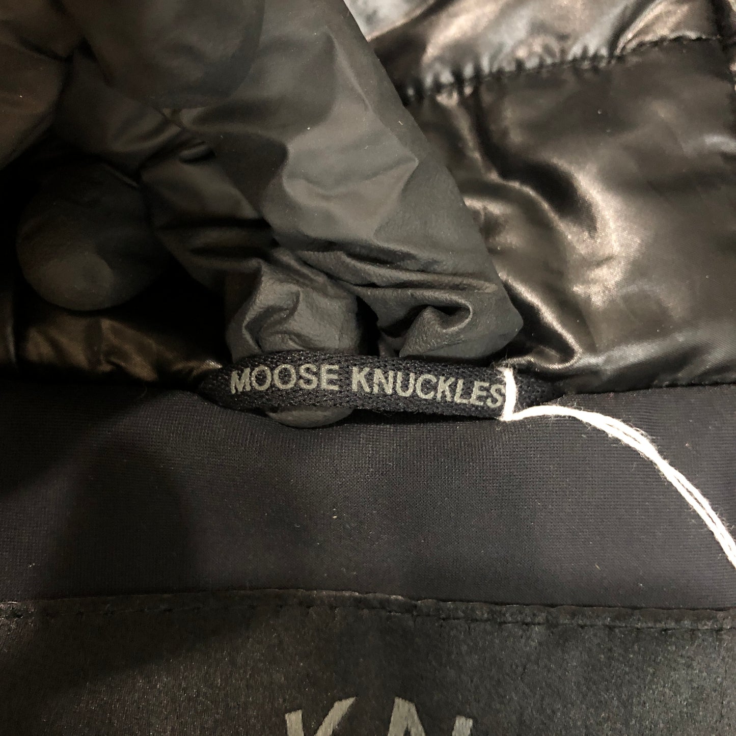 Moose Knuckles White/Black Sherpa Zip-Up Hoodie Size L