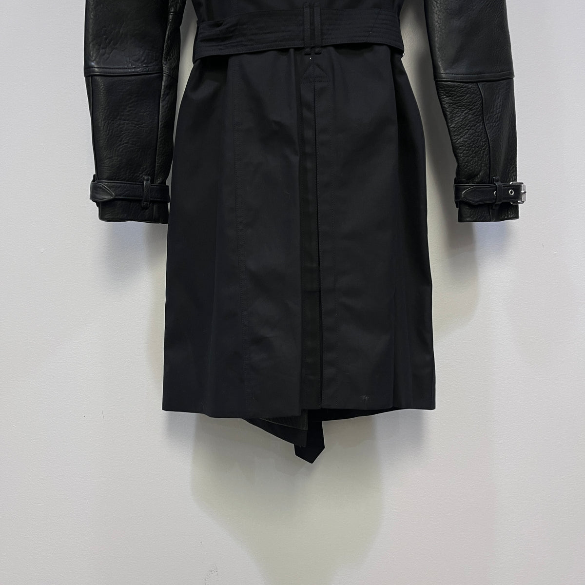 Burberry Brit  Black Studded Trench Coat US size 4