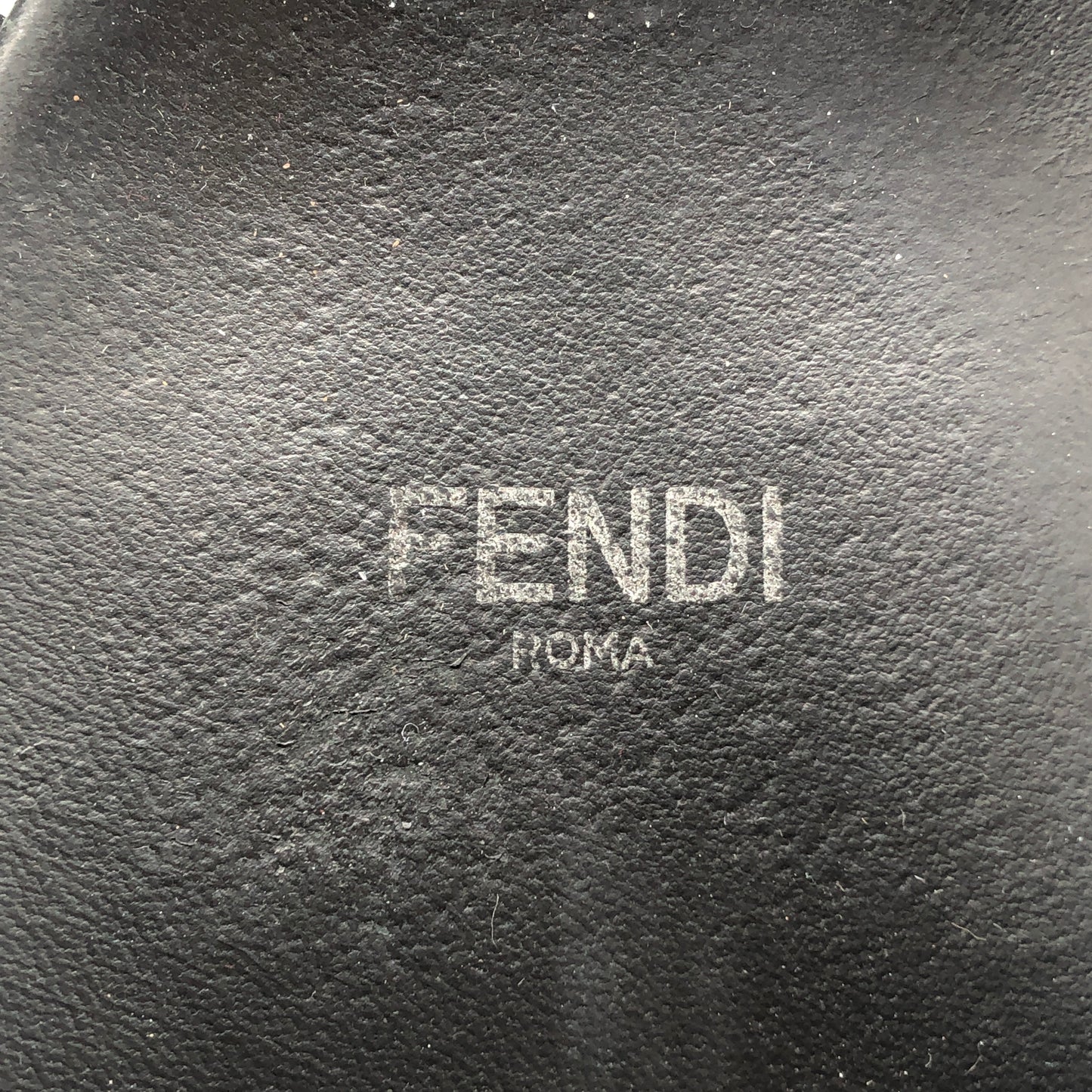Fendi FF Logo Slides Women's Size 38.5 Black