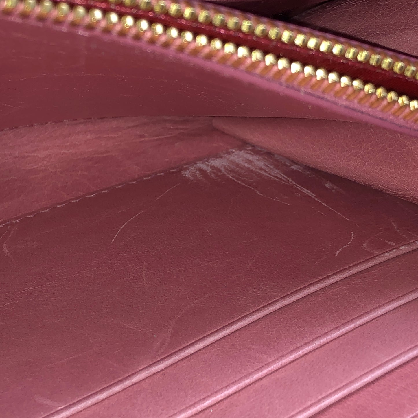 Miu Miu Pink Quilted Leather Chain Wallet / Crossbody Bag