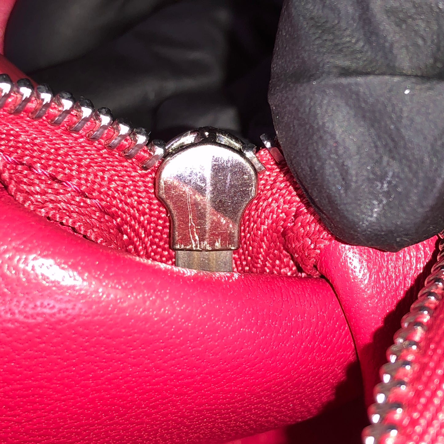 Celine Leather Shoulder Bag Red/Pink