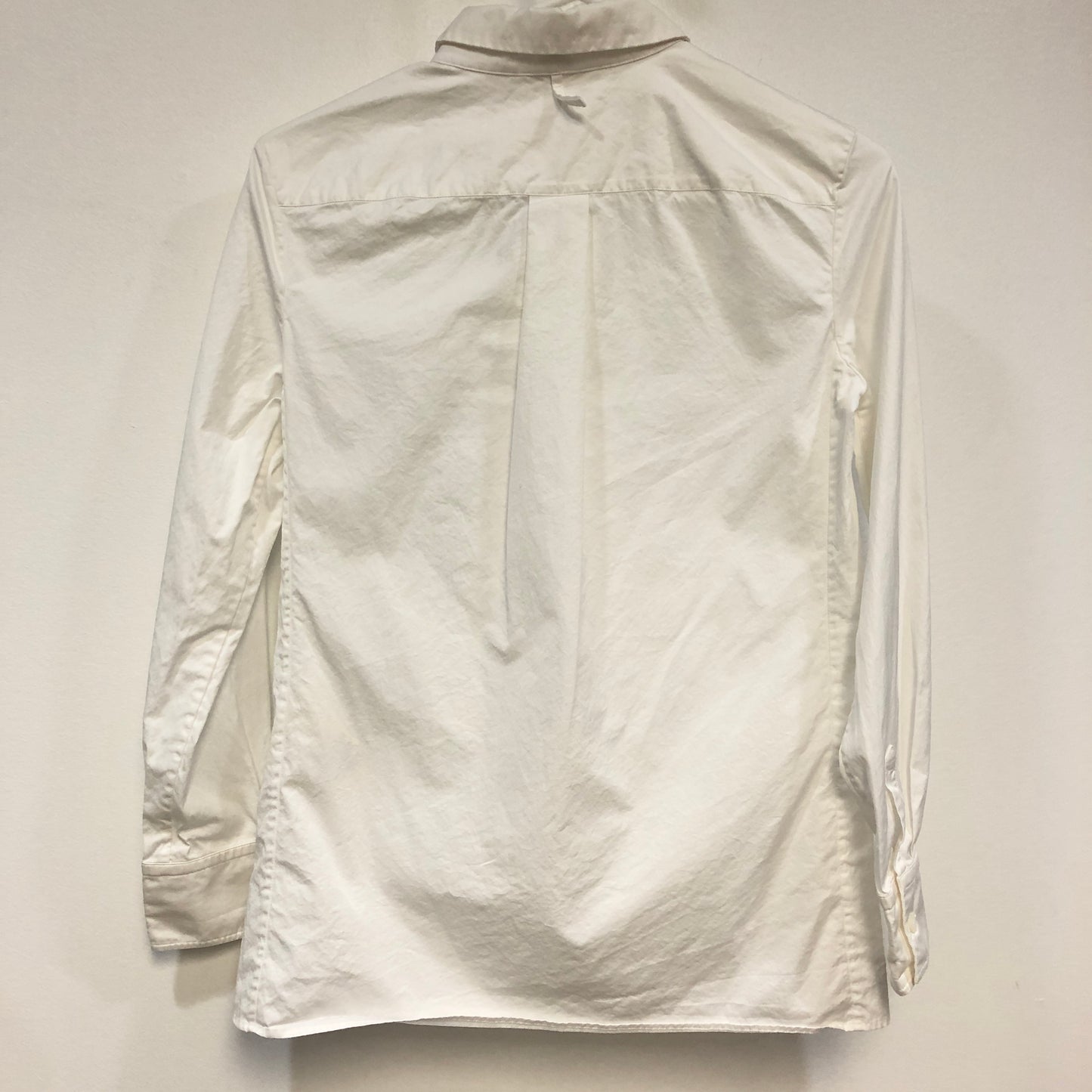 Hermes White Cotton Button-Down Shirt Size 34