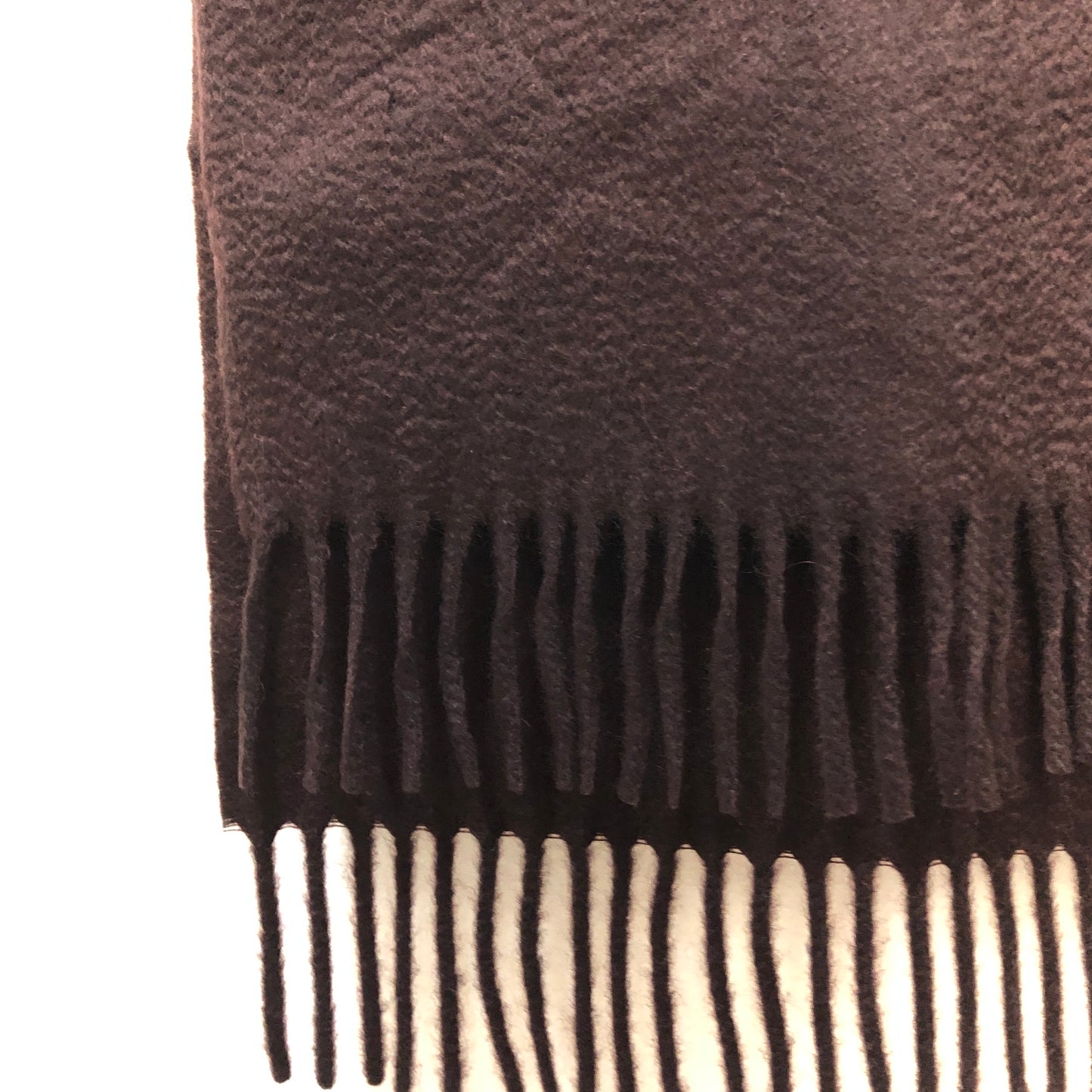 Louis Vuitton Plum Brown Cashmere Scarf