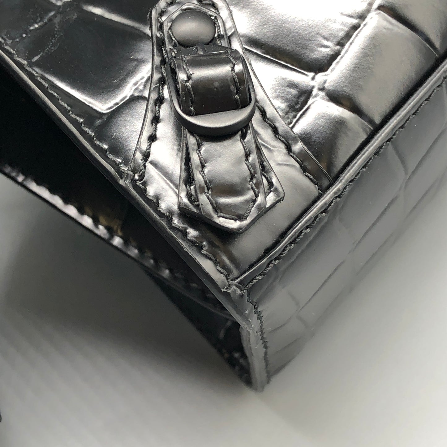 Balenciaga Neo Classic Mini Croc-Embossed Leather Bag