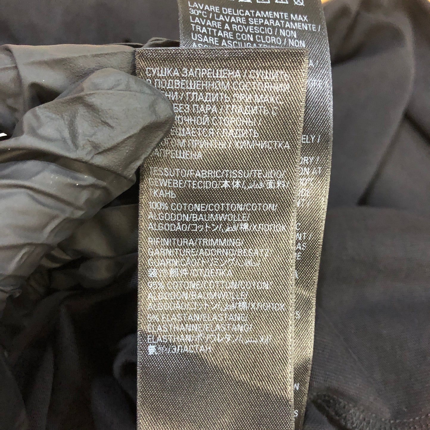 Balenciaga Fire Logo Distressed T-Shirt L Black