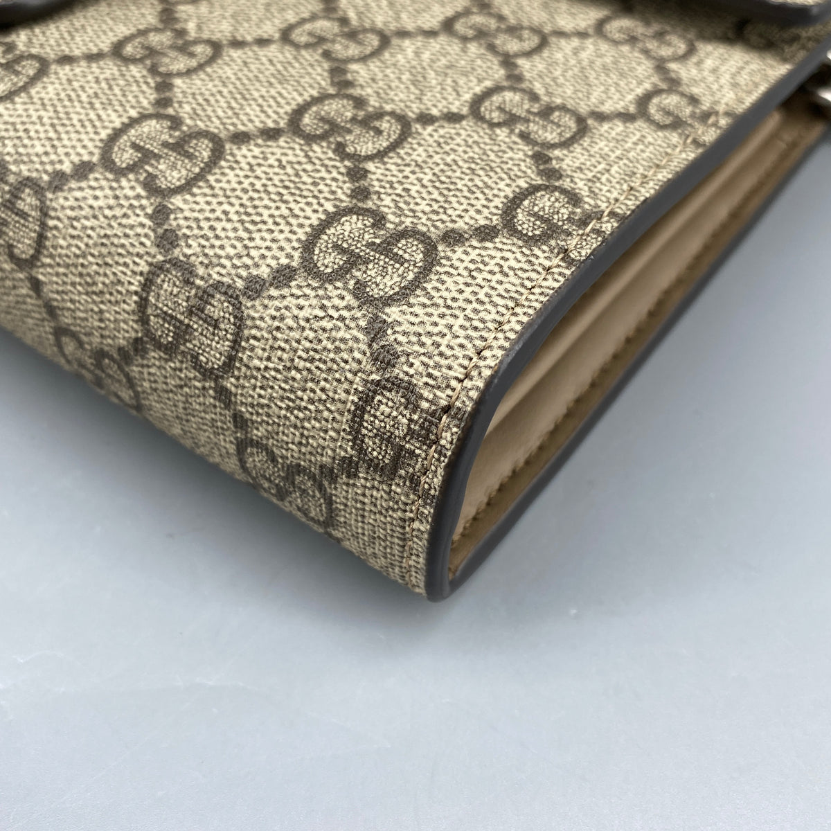 Gucci Beige GG Supreme Dionysus Chain Crossbody Bag