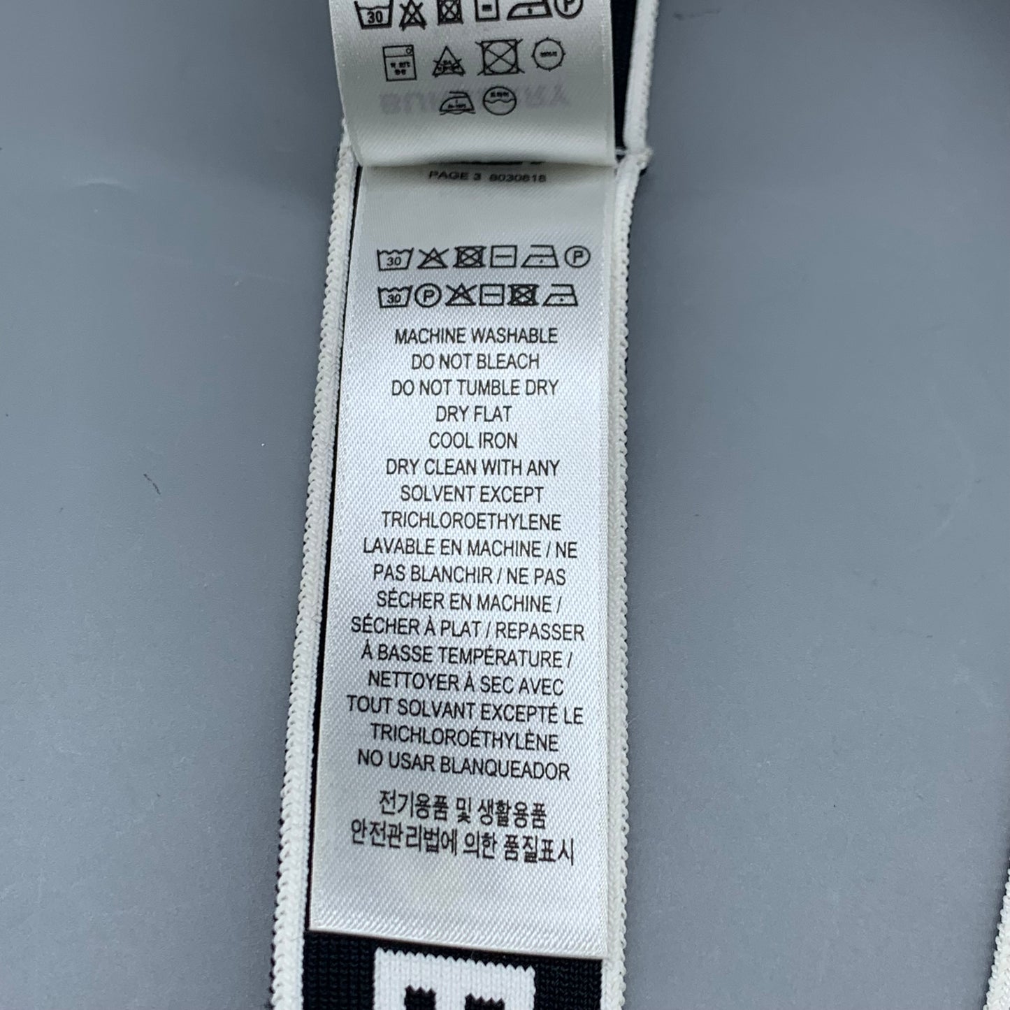 Burberry Logo Elastic Headband Black White