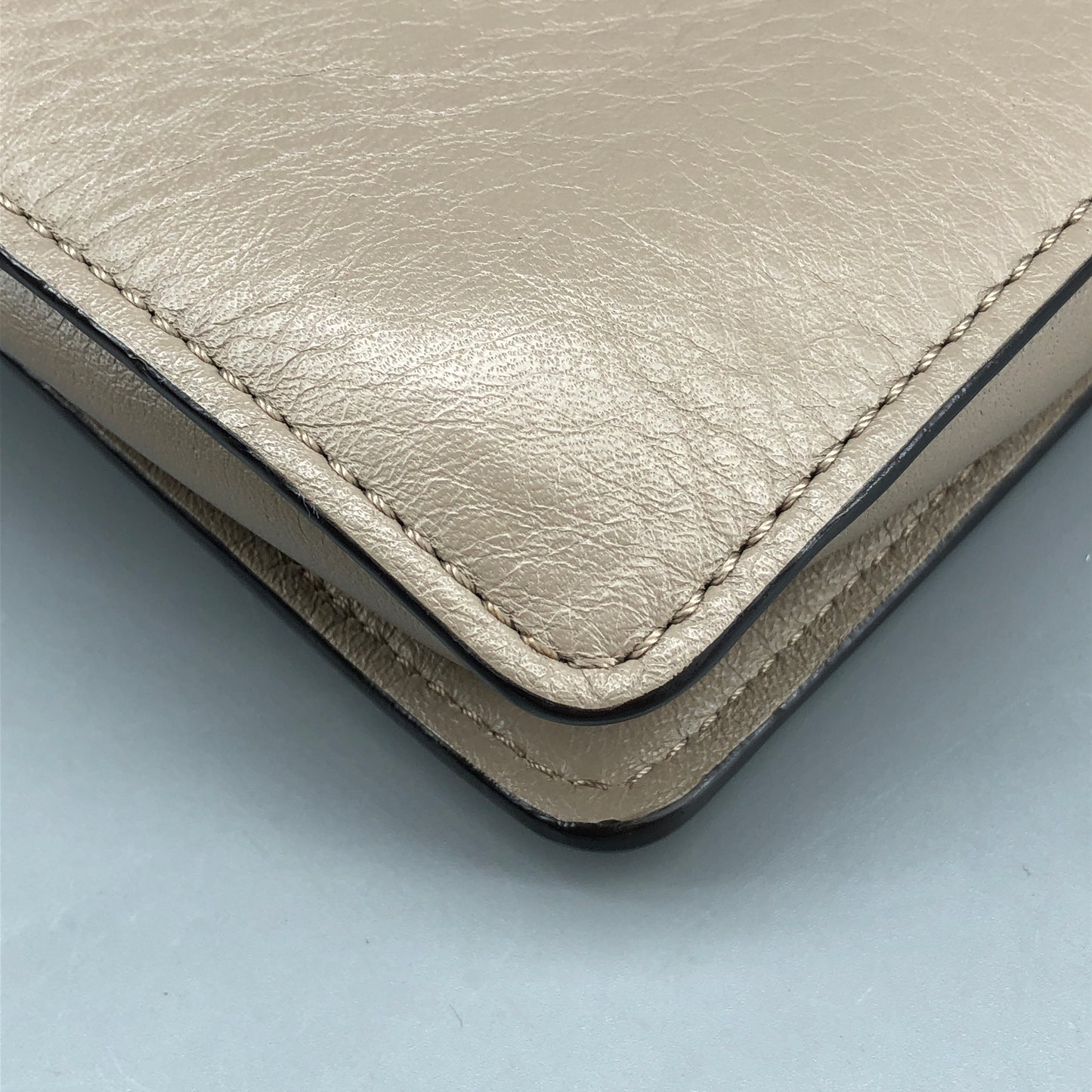 Chloe Faye Medium Suede & Leather Shoulder Bag Beige