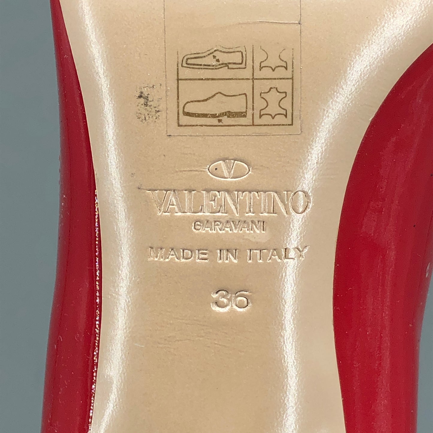 Valentino Red Patent Leather Bow Peep Toe Stiletto Pumps 35