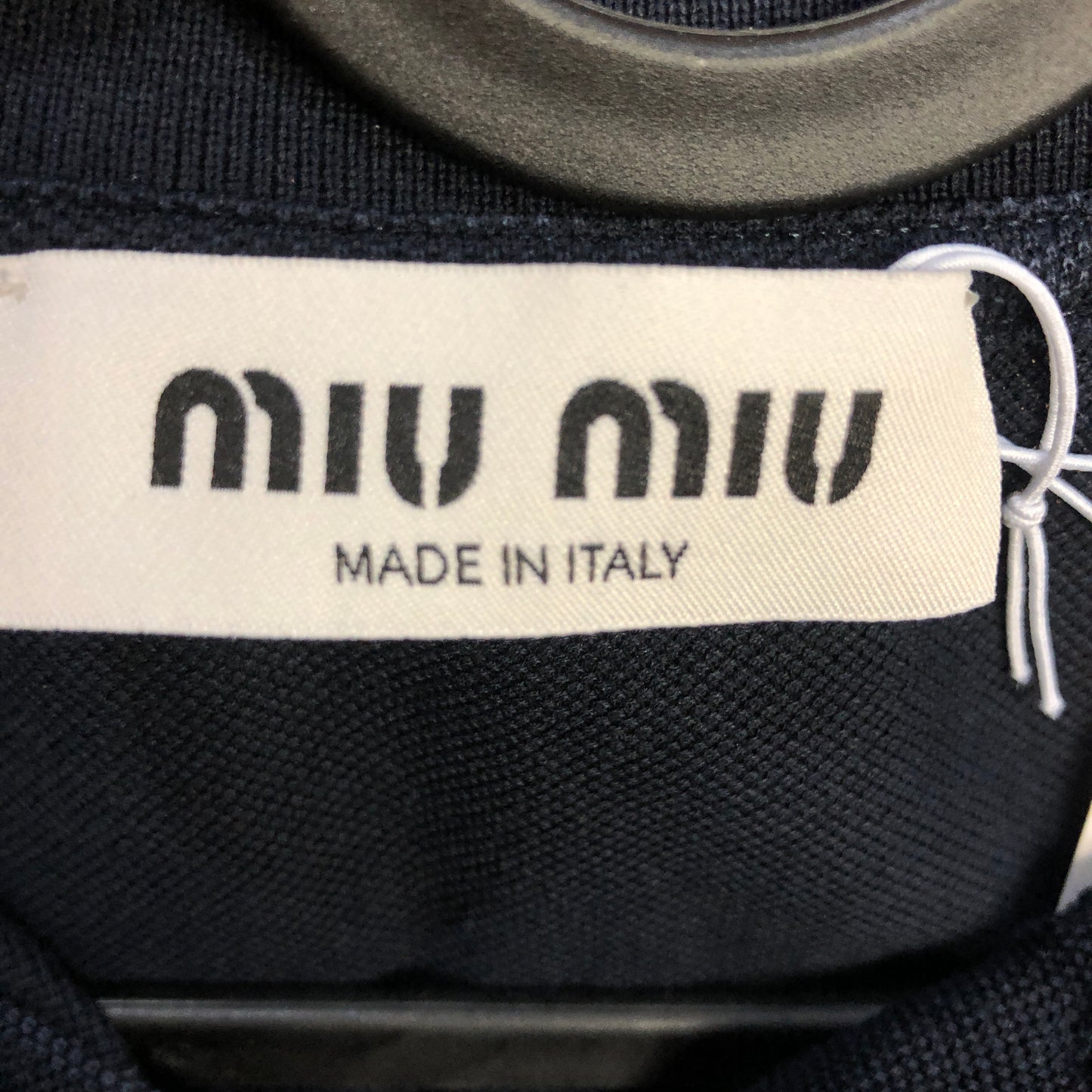 Miu Miu Dark Blue Short Sleeve Polo Shirt