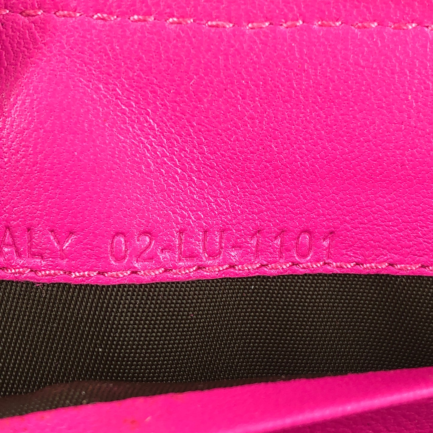 Christian Dior Cannage Quilted Leather Long Zip Around Wallet Hot Pink