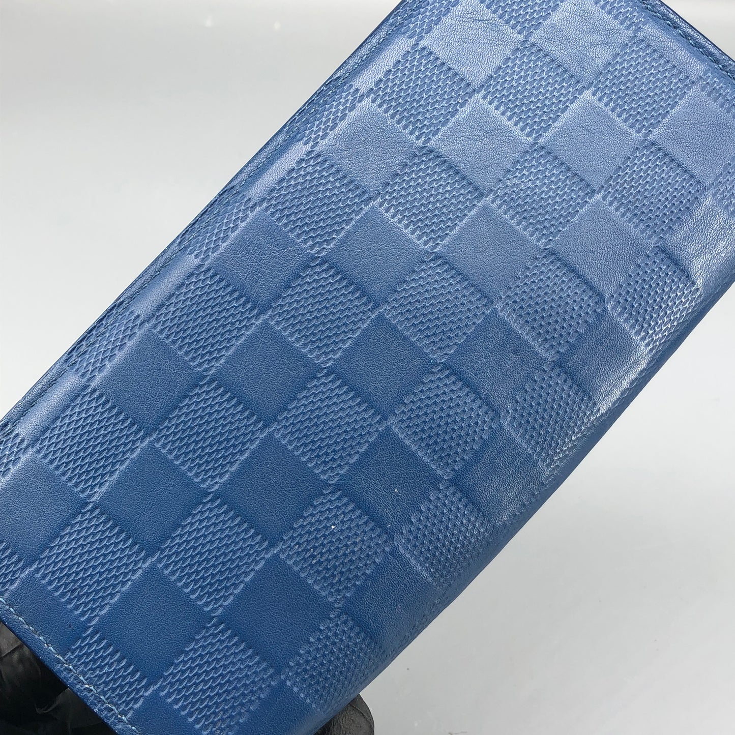 Louis Vuitton Blue Damier Infini Leather Long Wallet