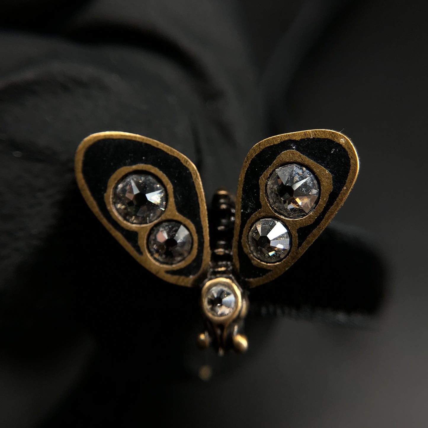 Dior Bee Pendant Necklace 35 cm Black