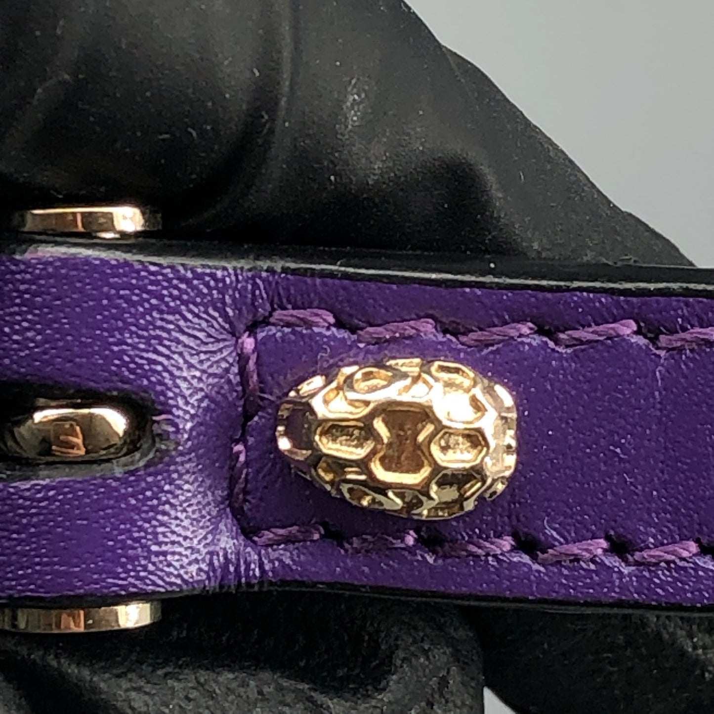 Bulgari Purple Serpenti Forever Flap Shoulder Bag