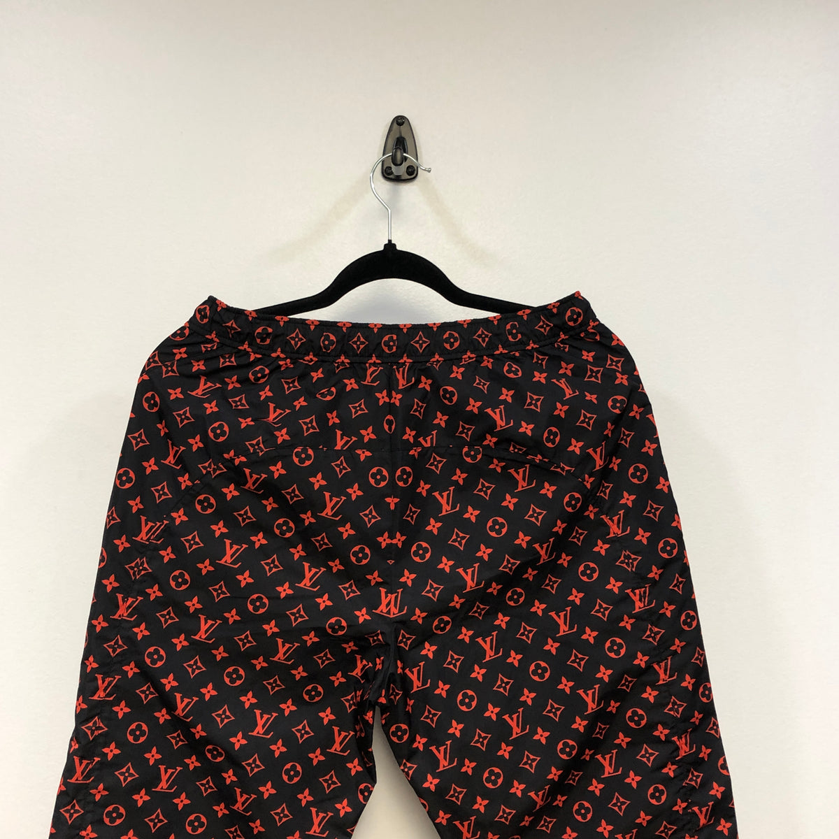 Louis Vuitton black & red LV monogram Jogger Pants size 38