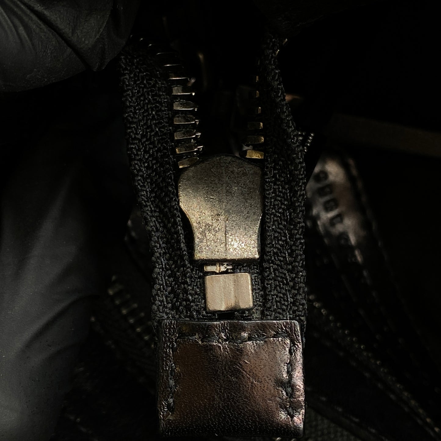 Burberry Black Check Crossbody Messenger Bag