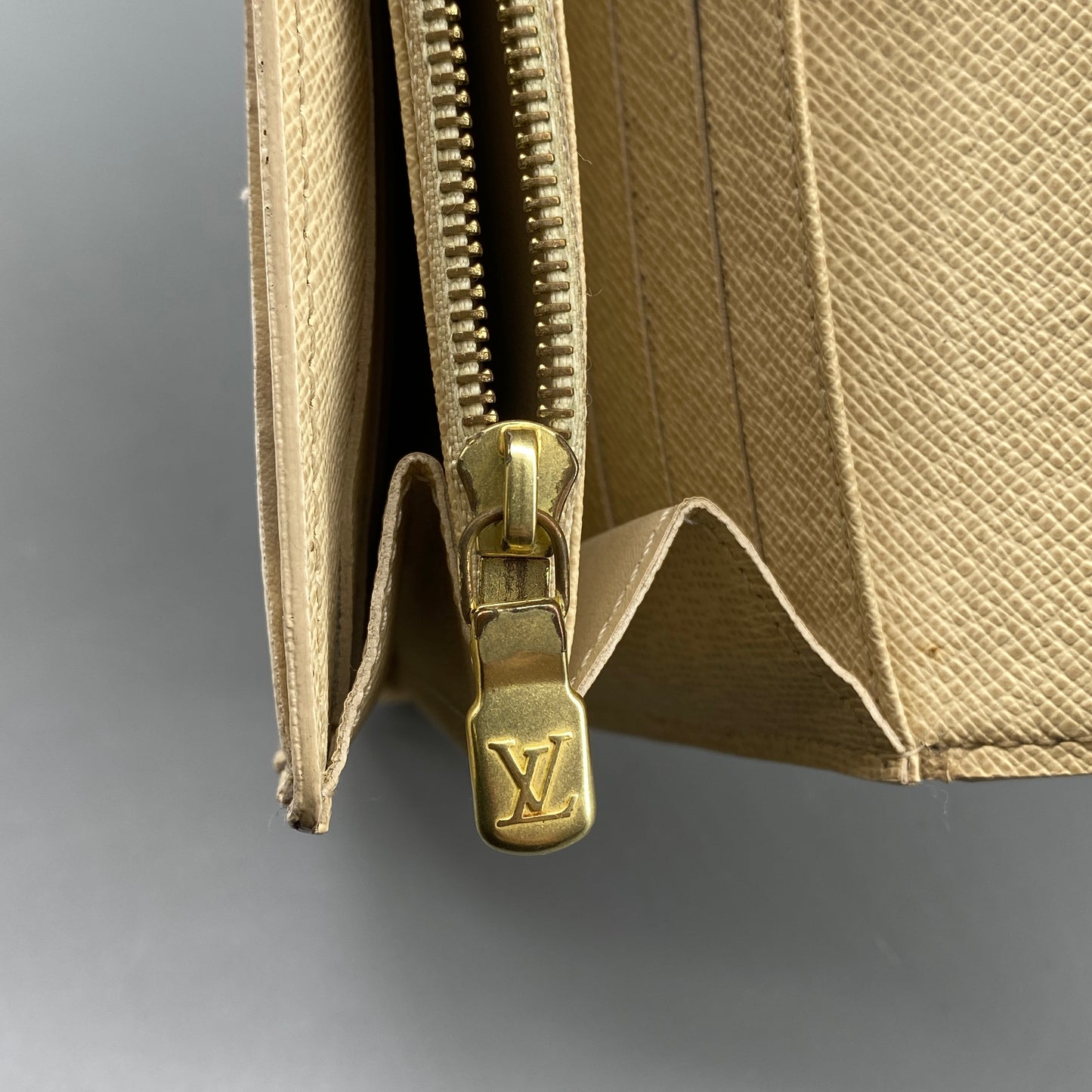 Louis Vuitton Cream Grey Damier Azur Envelope Wallet