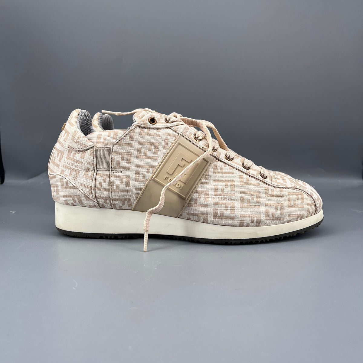 Fendi Beige Women Sneaker Shoes Size 37