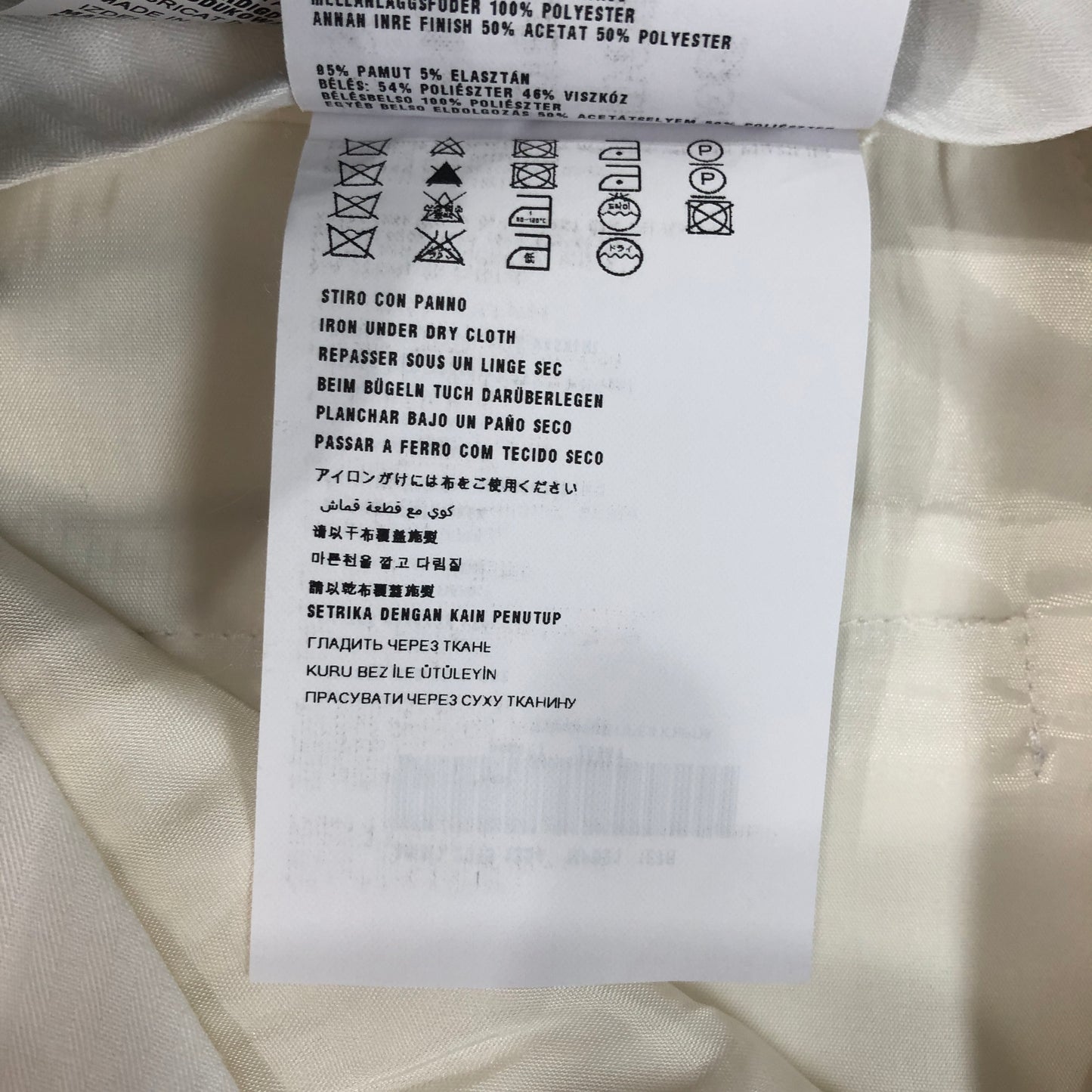 Miu Miu White Cotton-Blend Cropped Trousers Size 38