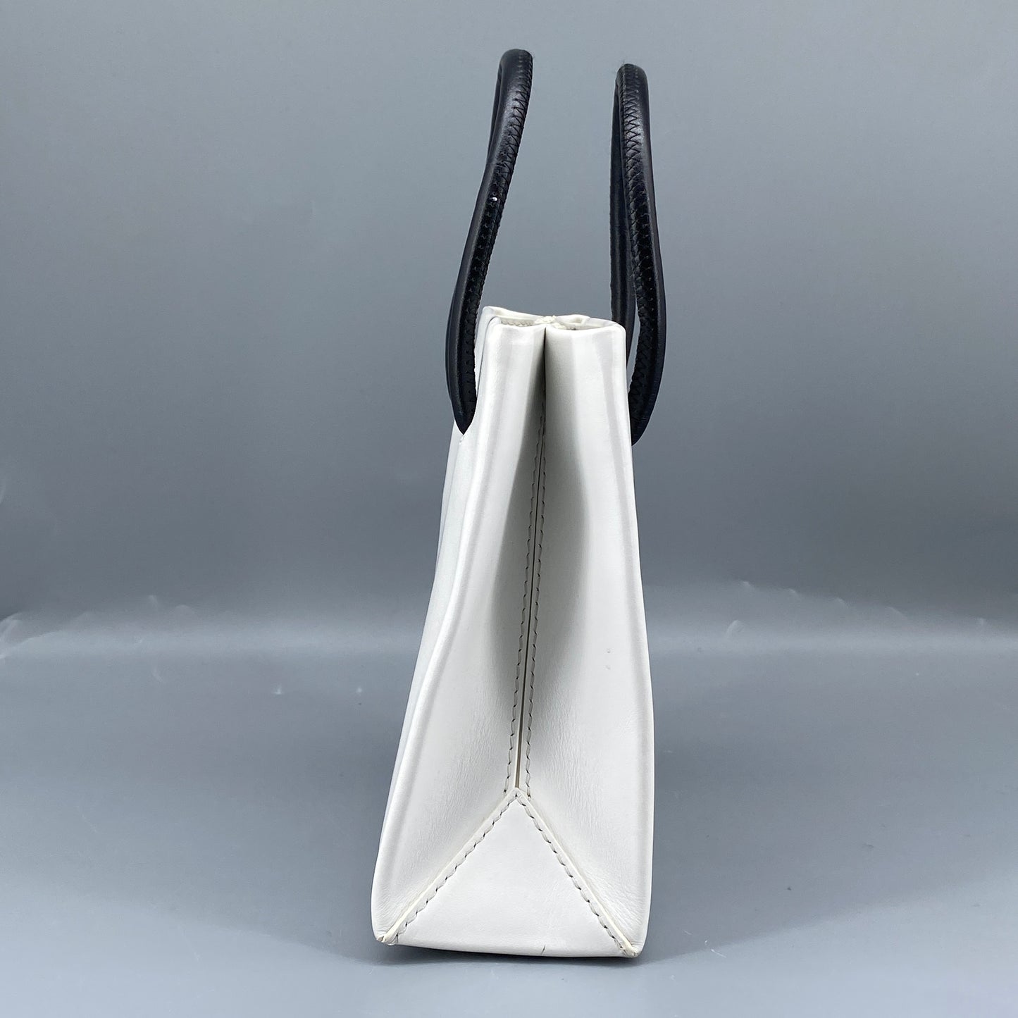 Moschino White Logo Mini Tote Crossbody Bag