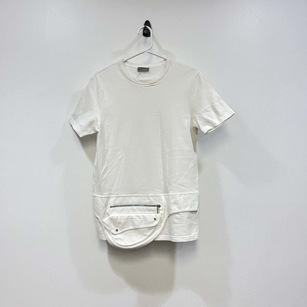 Christian Dior White Men’s Saddle Zipper Pocket T-shirt Size XS