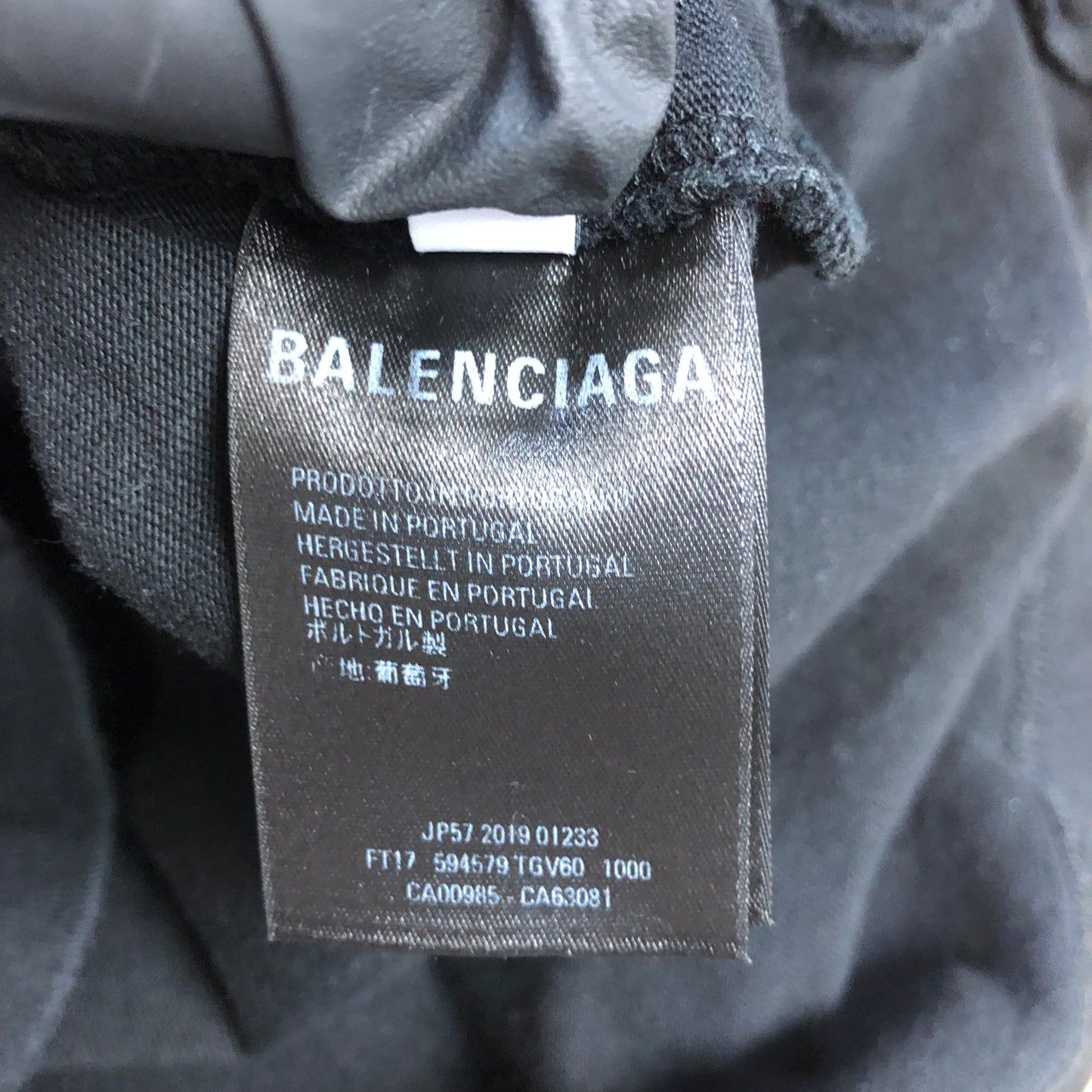Balenciaga Paris Logo Print T-Shirt Black