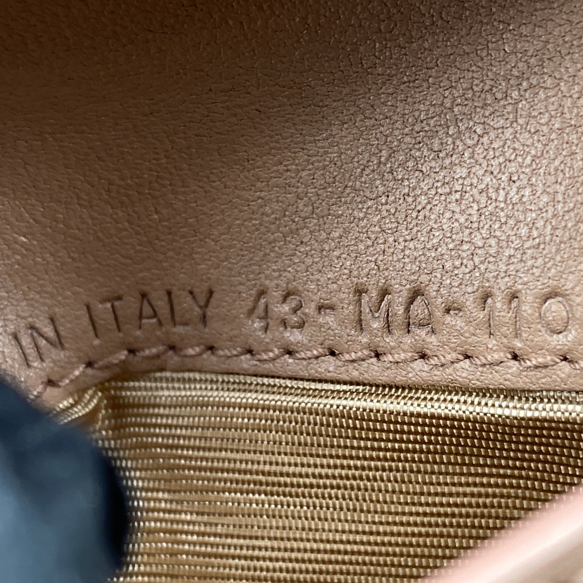 Christian Dior Short Wallet Nude Leather