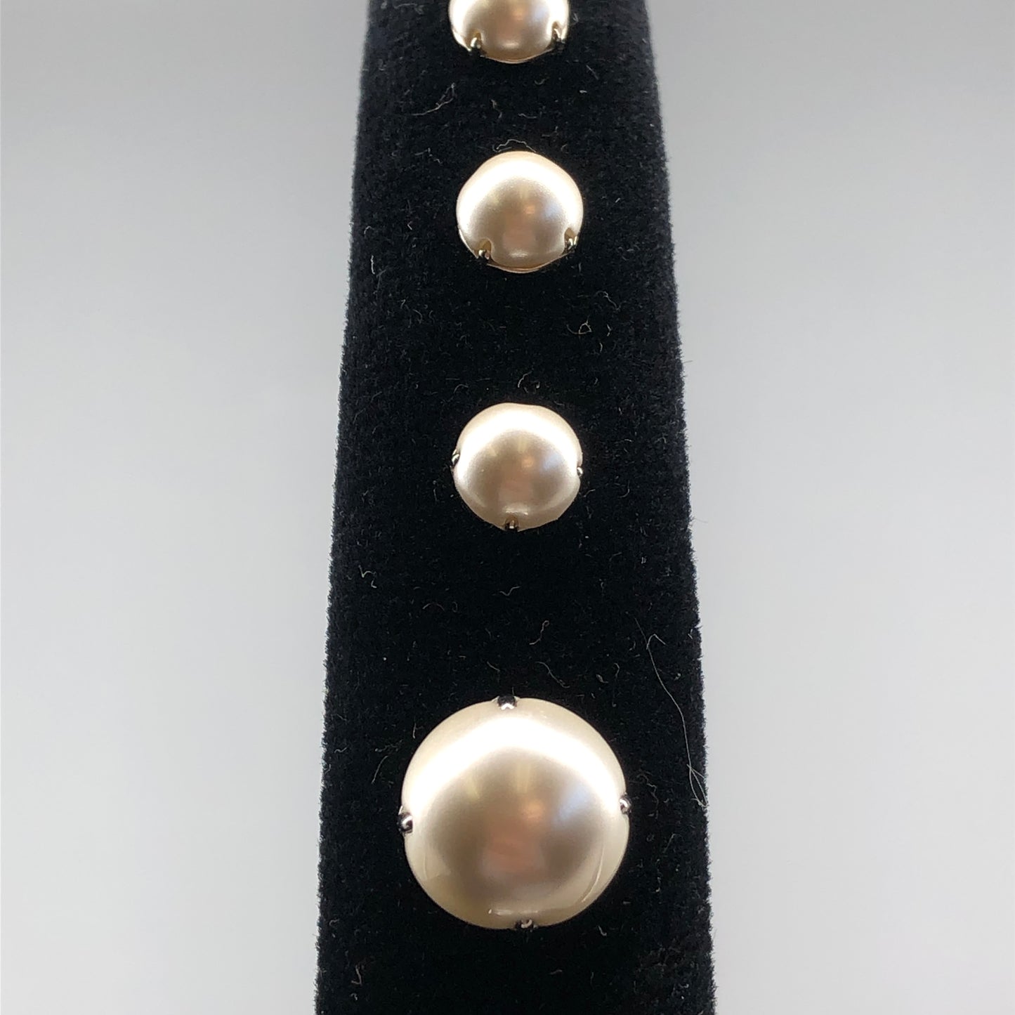 Miu Miu Velvet & Pearl Headband Black