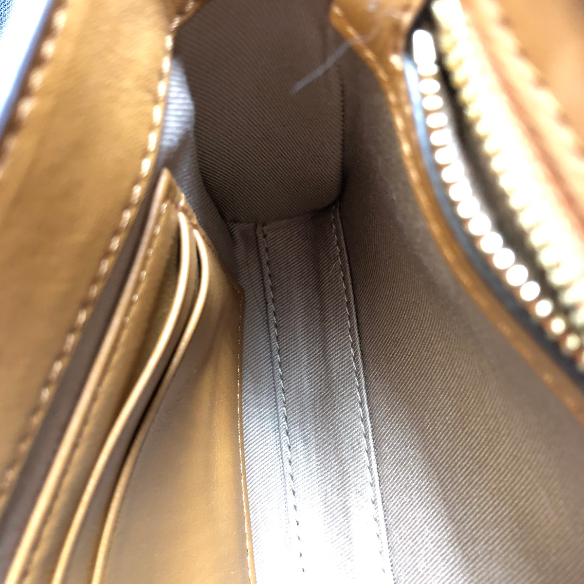 MCM Brown Visetos Chain Shoulder Bag