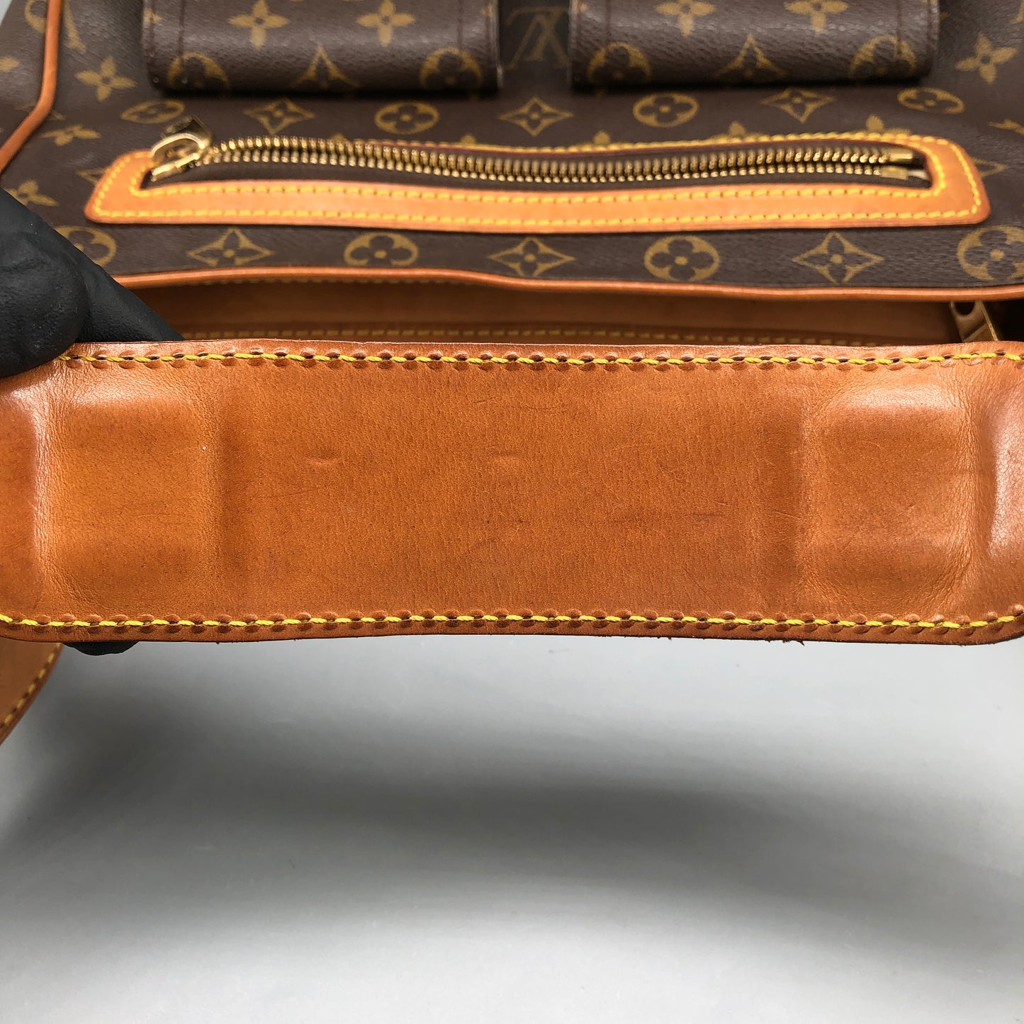 Louis Vuitton Hudson Monogram Canvas Shoulder Bag Brown