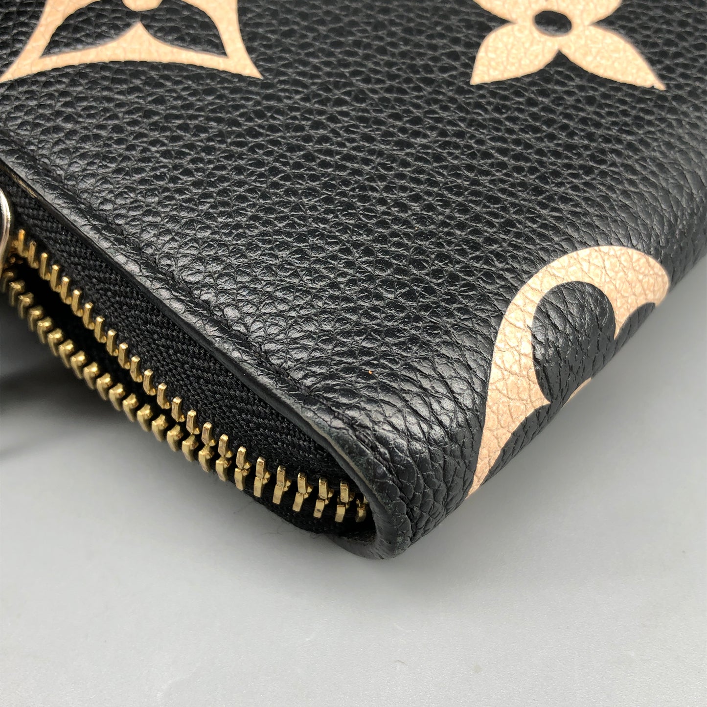 Louis Vuitton Black Monogram Empreinte Zippy Wallet