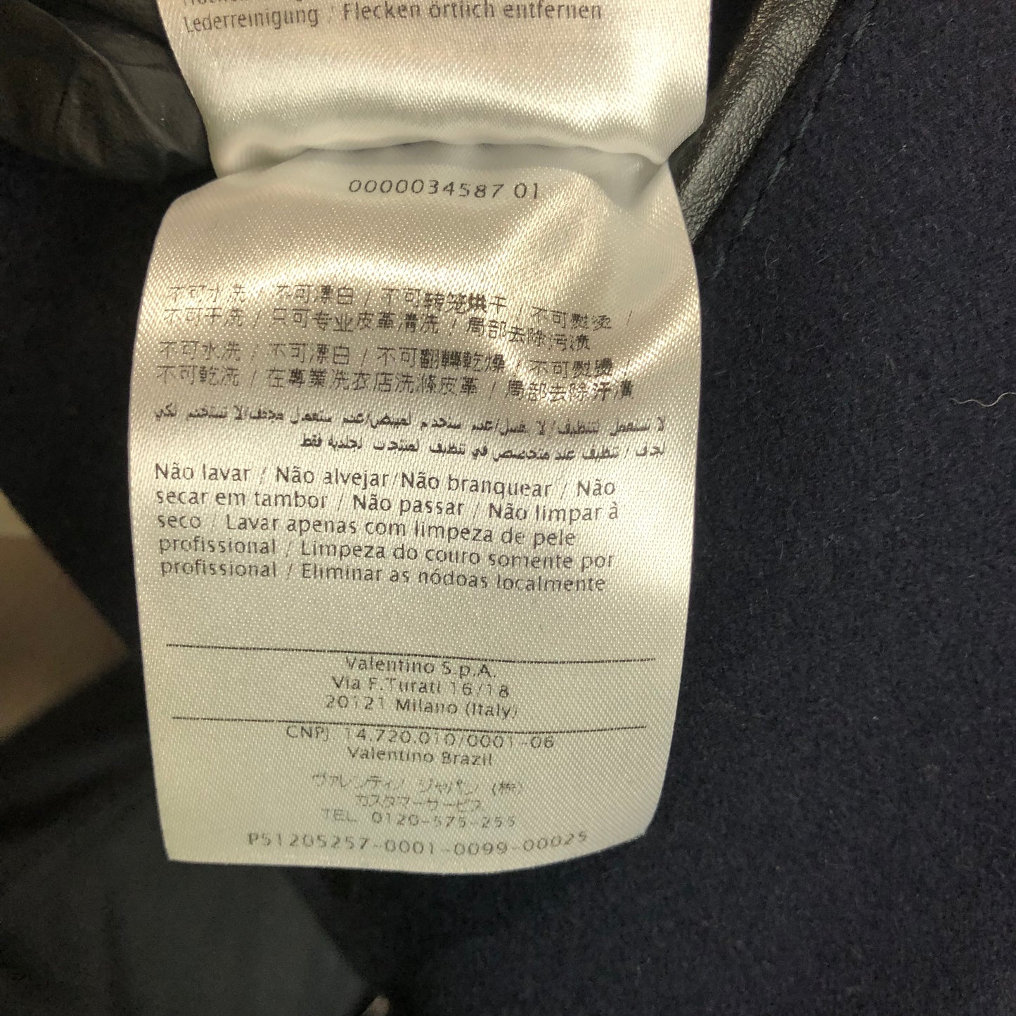 Valentino Wool-Blend and Leather Bomber Jacket