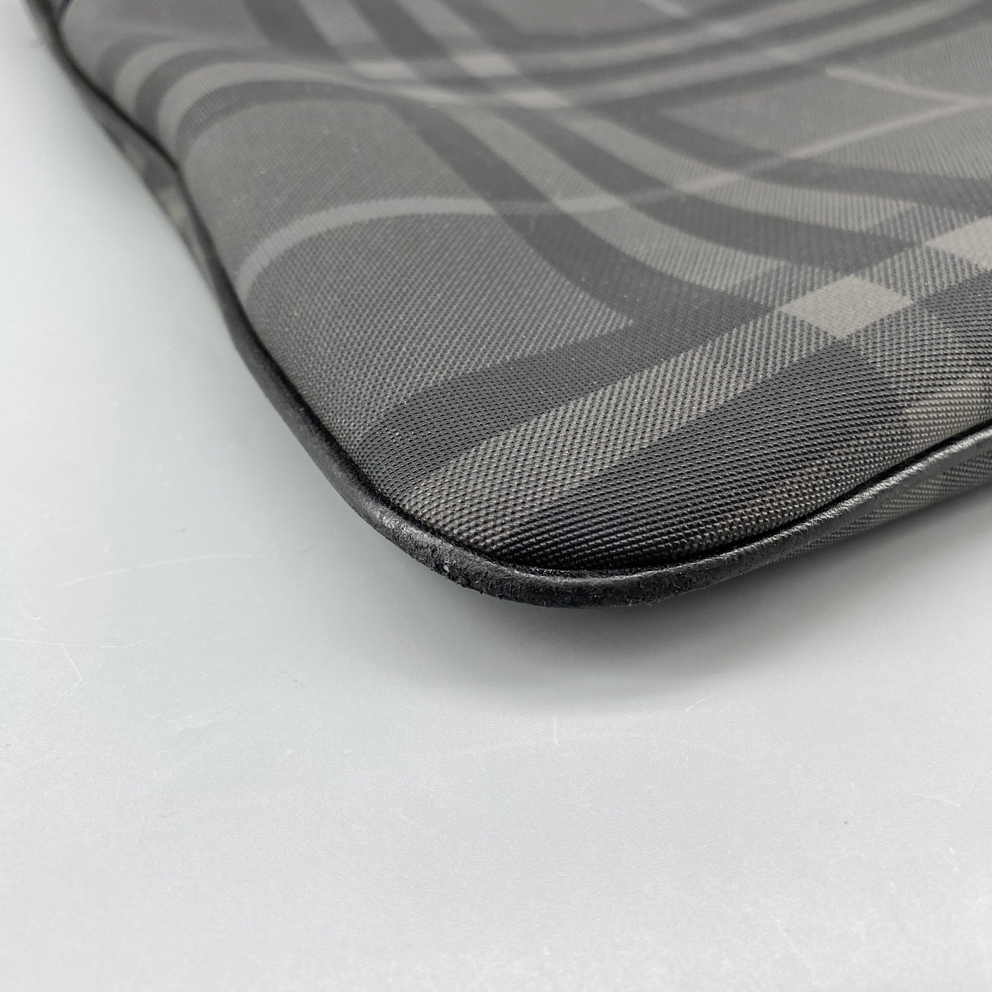 Burberry Black Check Crossbody Messenger Bag