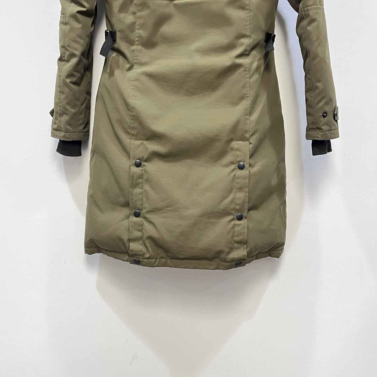 Canada Goose Olive Fur Trim Long Parka Size XS