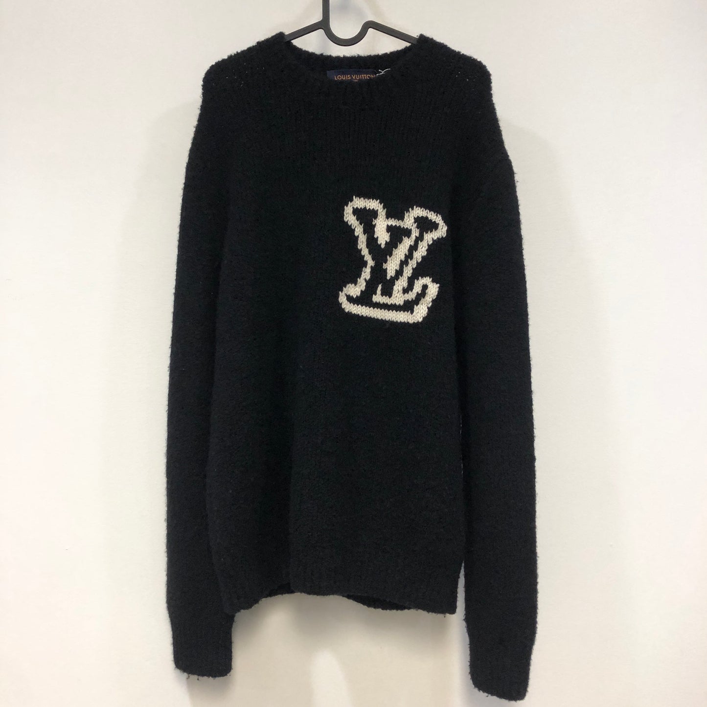 Louis Vuitton LV Logo Crewneck Sweater Size M Black