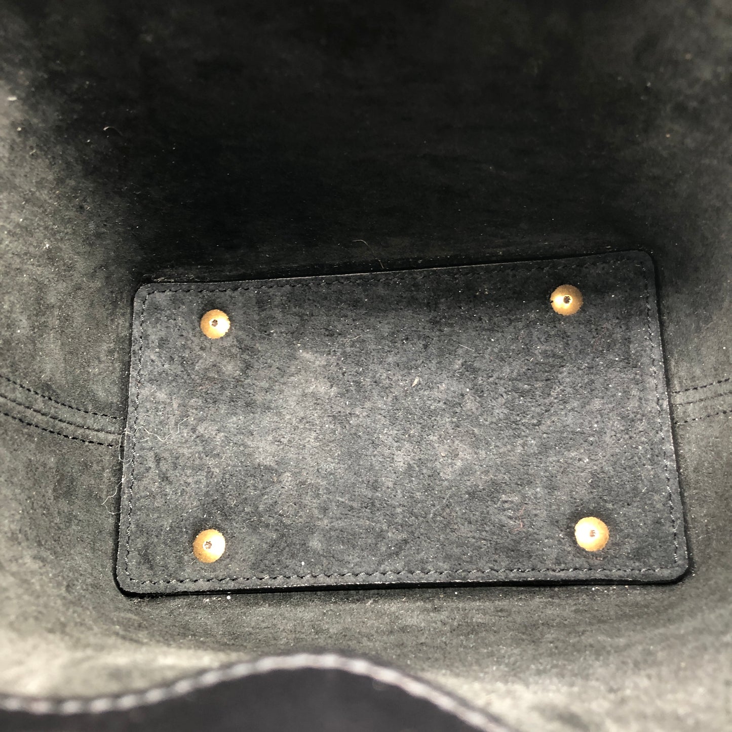 Saint Laurent Shiny Calfskin Le 37 Mini Bucket Bag Black