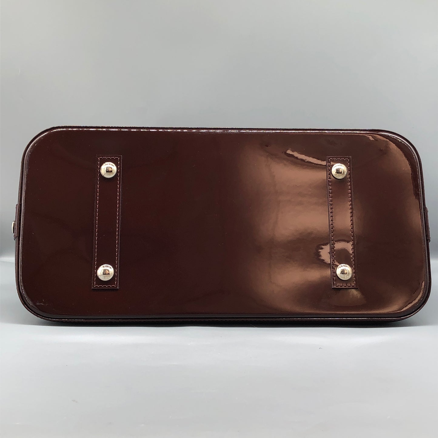 Louis Vuitton Alma Epi Electric Burgundy Brown Handbag