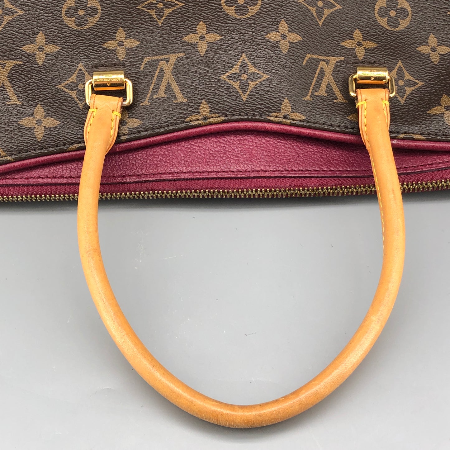 Louis Vuitton Monogram Pallas MM Handbag Brown