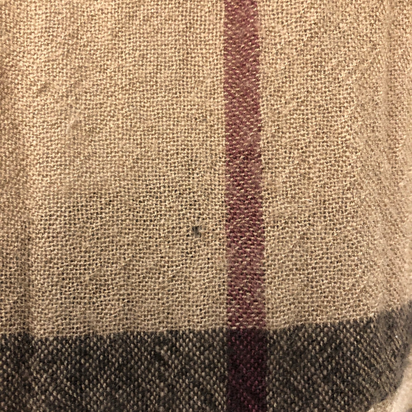 Burberry Classic Vintage Check Wool Scarf Brown/Black