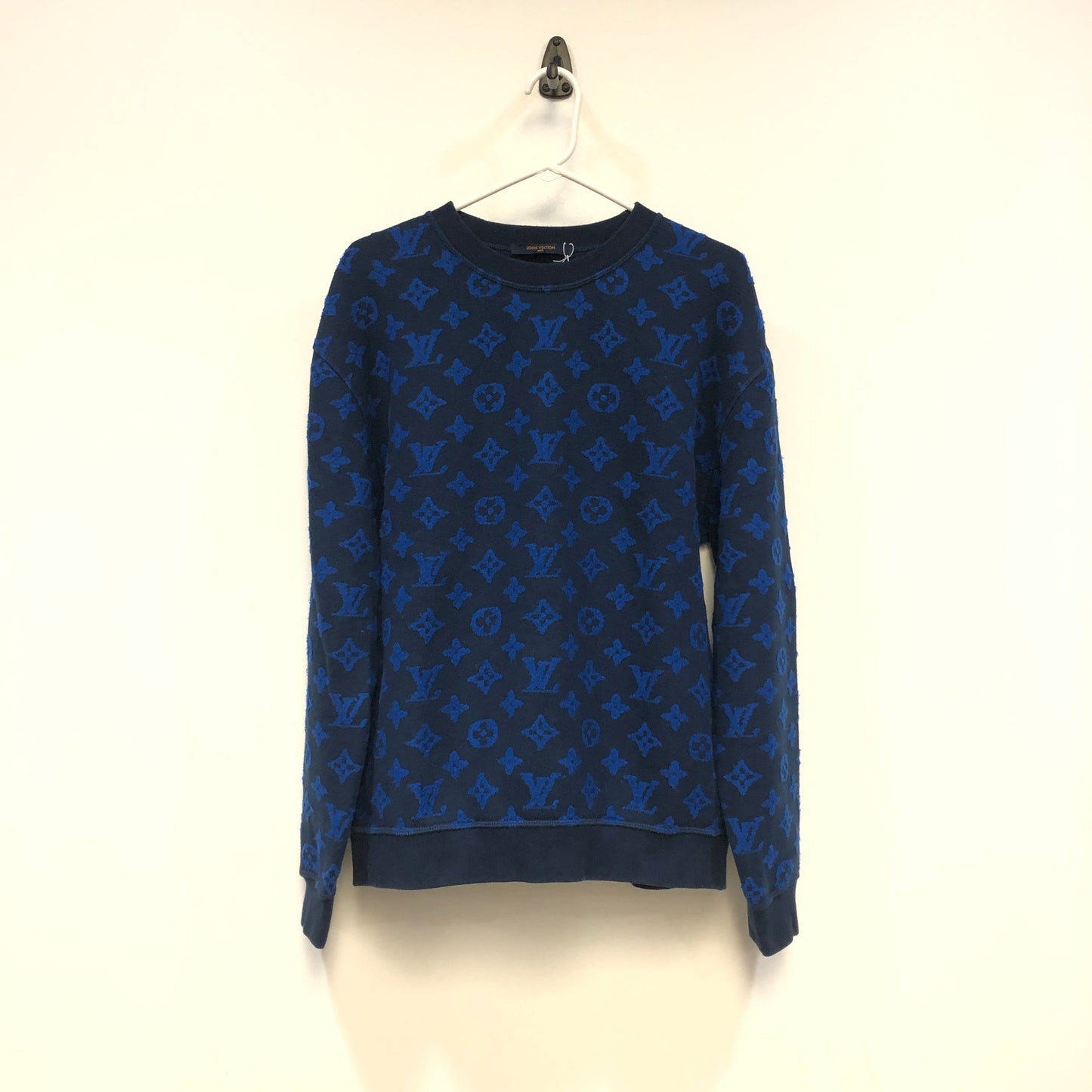 Louis Vuitton Monogram Crewneck Sweater Size M Black/Blue