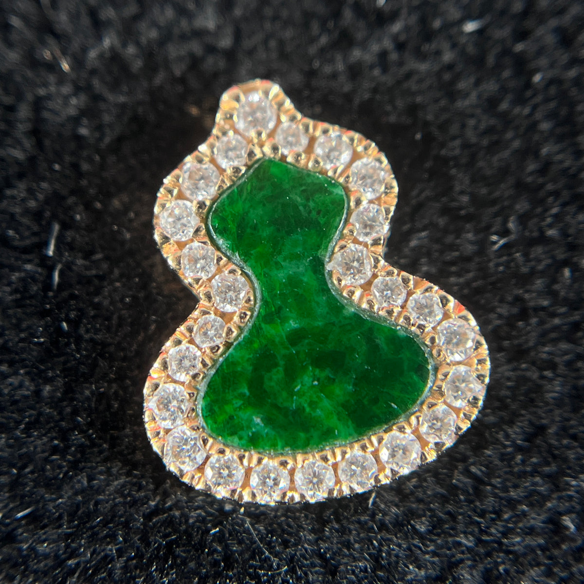 Qeelin Wulu Imperial Green Jade & Diamond 18K Rose Gold Earrings
