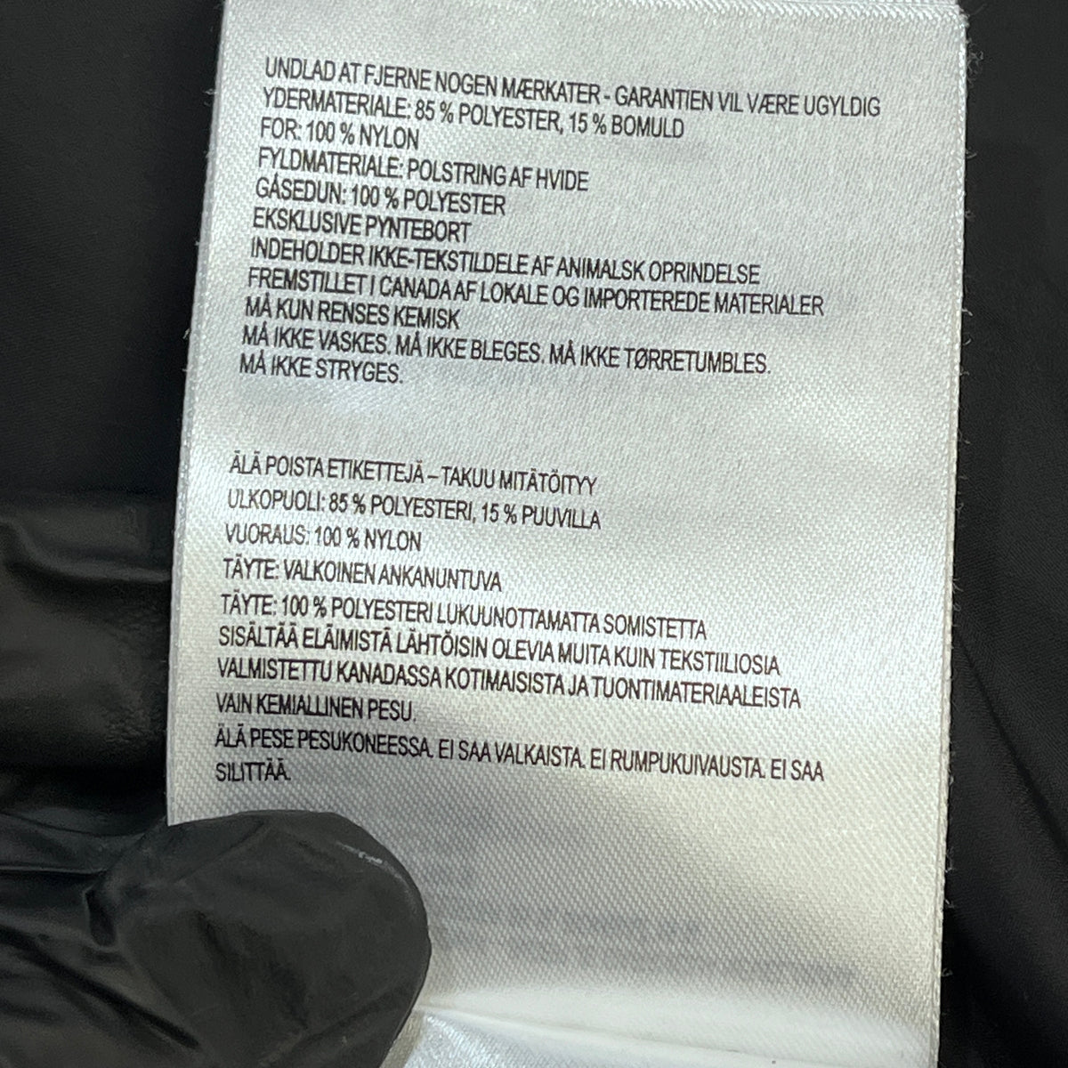 Canada Goose Black Parka Size M