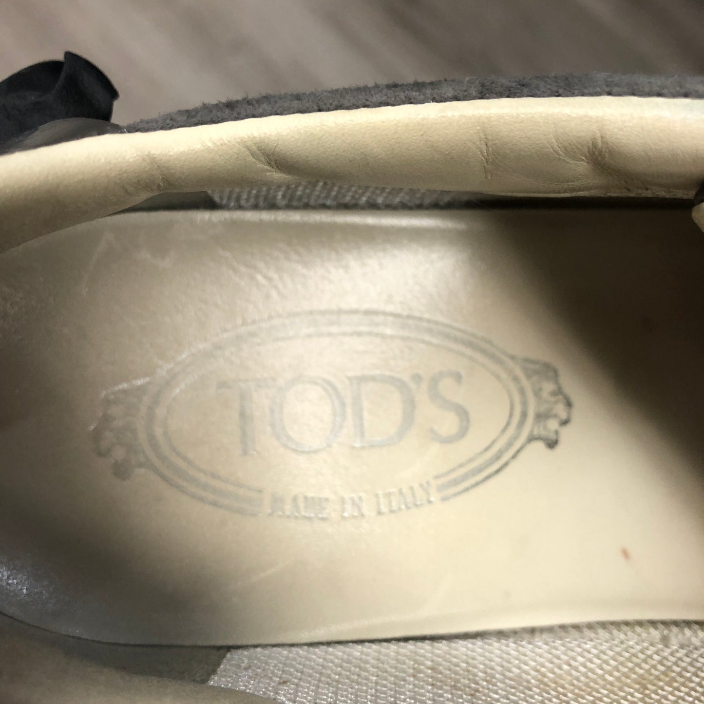 Tod's Women's grey Leather Sneakers Size 37.5