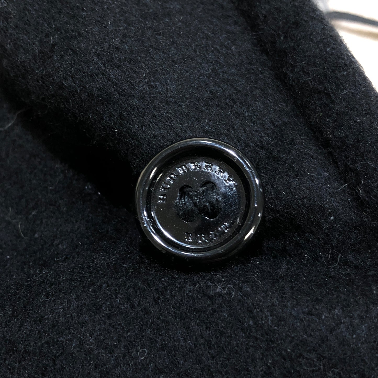 Burberry Black Wool Hooded Duffle Coat Size 4