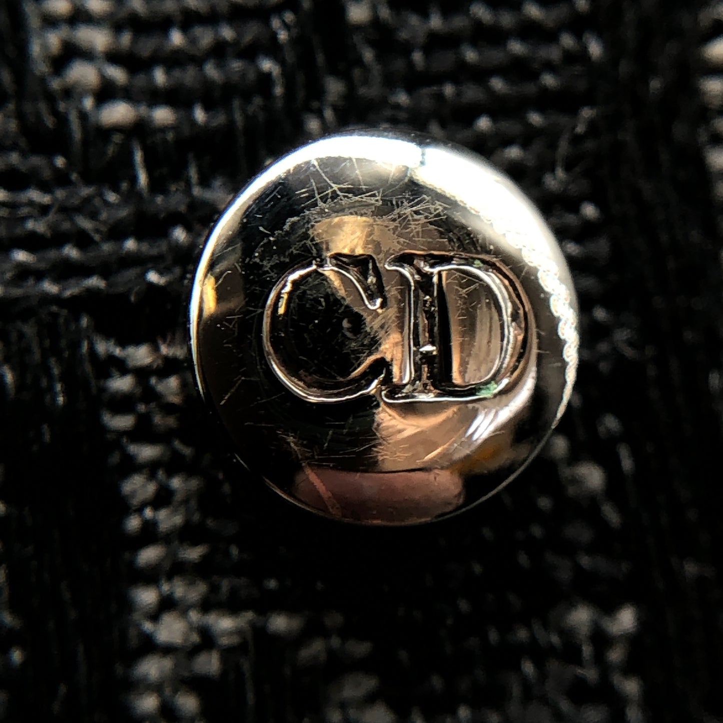Christian Dior Black Oblique Canvas Box Bag