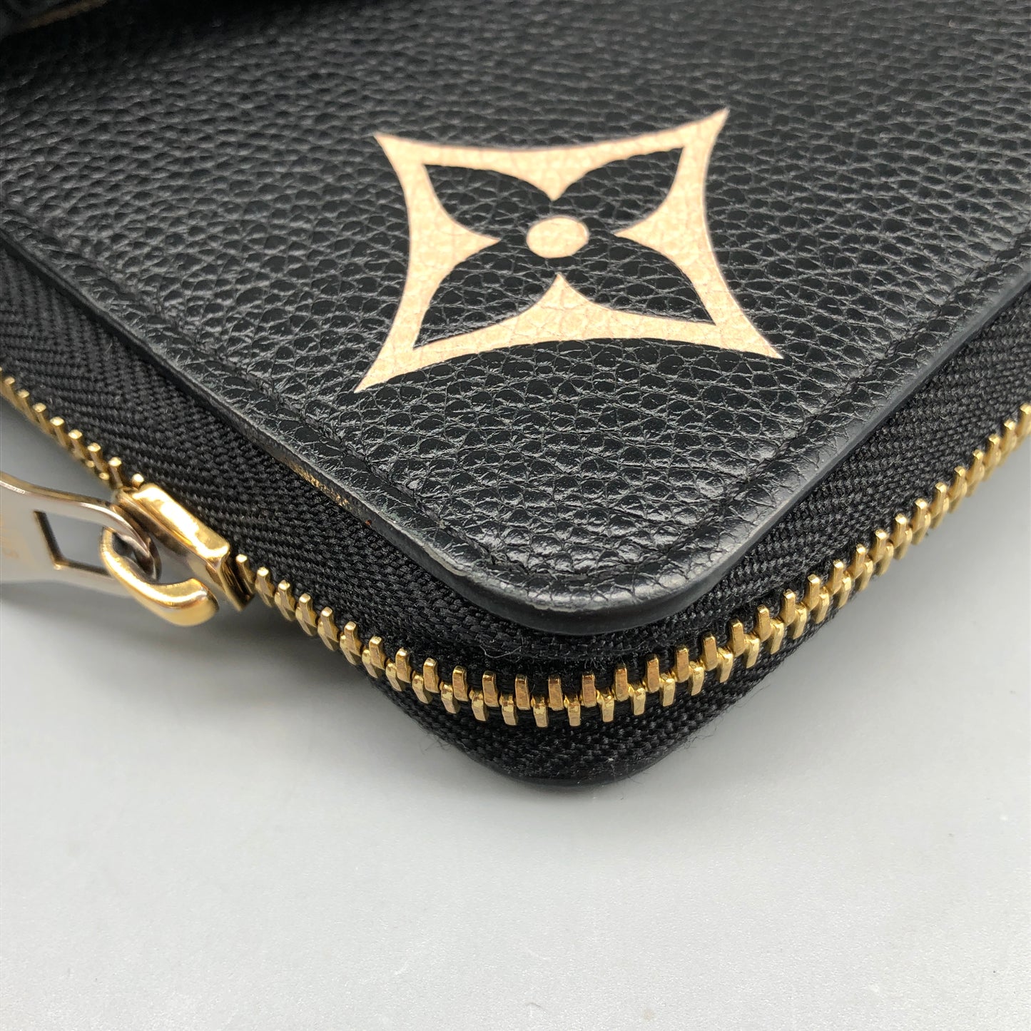 Louis Vuitton Black Monogram Empreinte Zippy Wallet